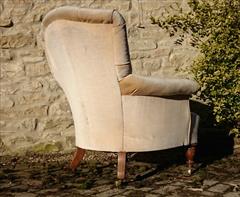 Howard and Sons button back antique antique armchair3.jpg